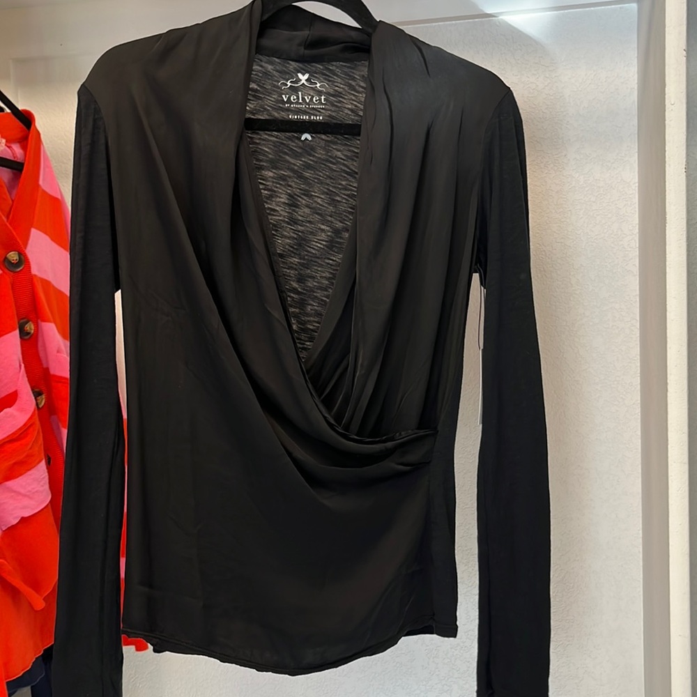 Long sleeve Velvet shirt with tags